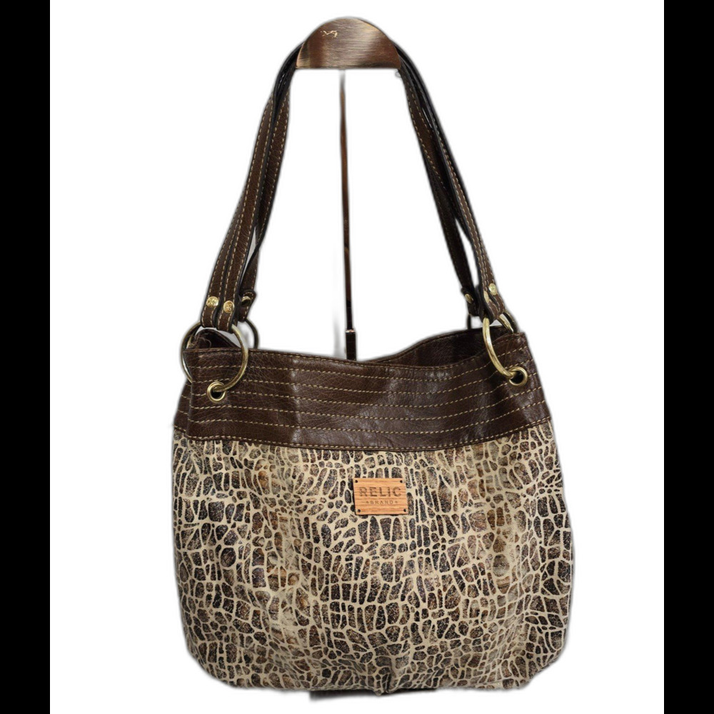 Relic animal print shoulder handbag